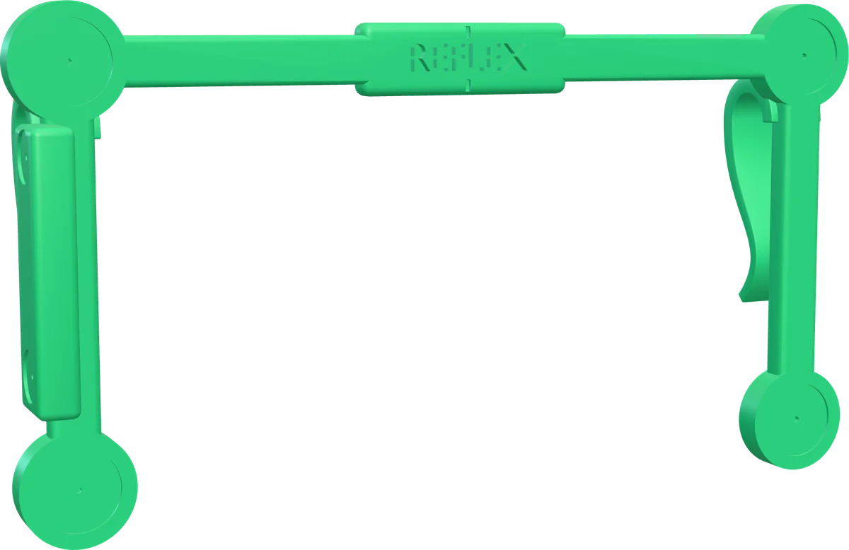 Reflex FitClip measurement reference frame